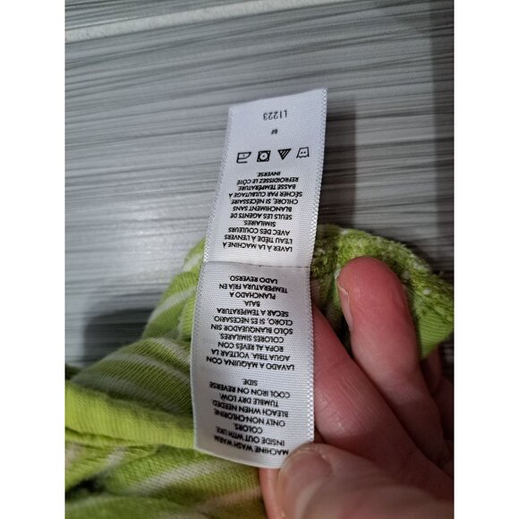 Hanna Andersson Moon And Back Baby Sleep Sack Green Striped Organic Cotton Small - Picture 7 of 8